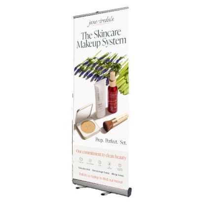 Skincare Makeup System Pull-Up Banner