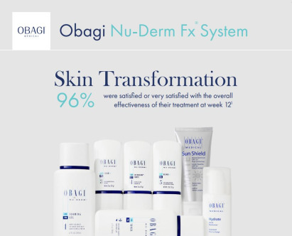 Obagi A4 Nu-Derm Fx System Poster/Counter Card