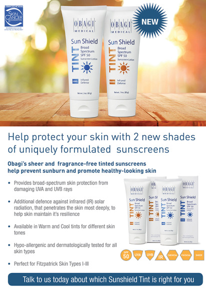 Obagi Sun Shield Tint SPF50 Patient e-shot