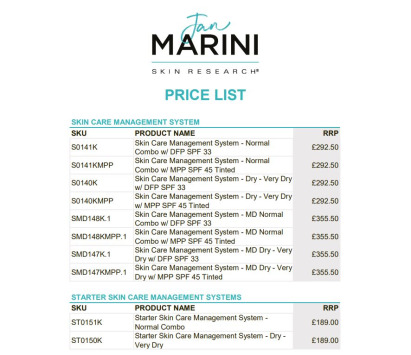 UK RRP Price List 2023