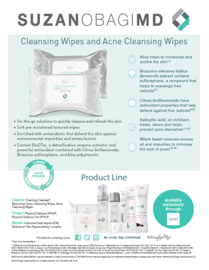 SUZANOBAGIMD Acne and Cleansing Wipes Product Sheet