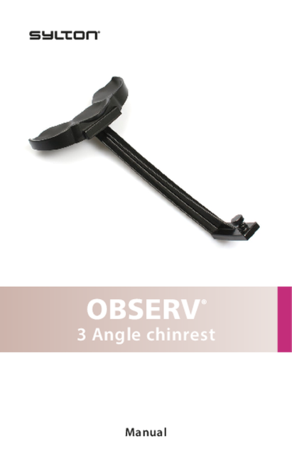 OBSERV® 320 Chinrest Manual